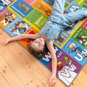 Looney Tunes Educational Kids Rug – ABC Alphabet, Professions & Jobs Matching - Image 5