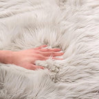 EasyJoy Ultra Soft Fluffy Rugs Faux Fur Rug Chair Cover Seat Pad Fuzzy Area Rug - Image 5