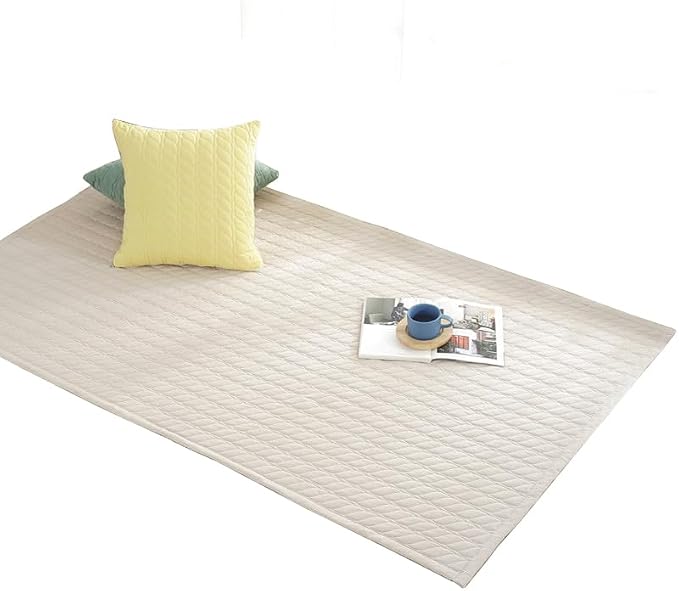 Thick Cotton Yoga Mat 100% Organic Natural Yoga Rug Fitness Rug by Langjitianya