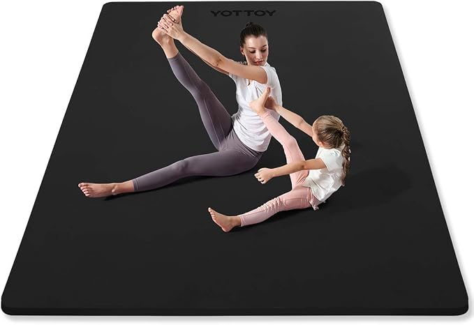 YOTTOY Large Yoga Mat, Extra Wide TPE Exercise Mat, Non-Slip Workout Mat by YOTTOY