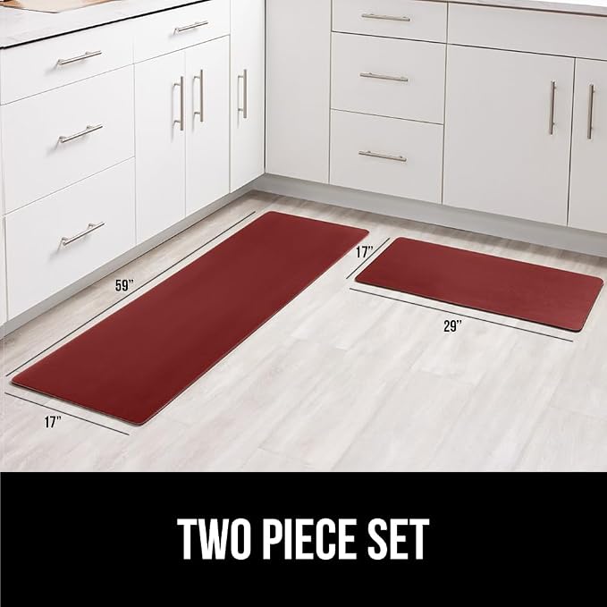 GORILLA GRIP 2 Pack Comfortable Cushioned Kitchen Mats - Image 6