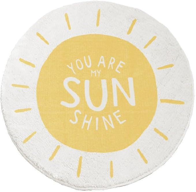 Poowe Sunshine Soft Plush Round Rug - Image 2