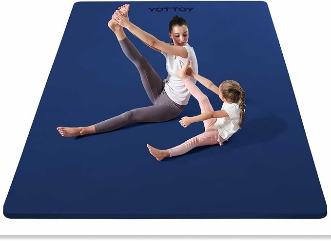 YOTTOY Large Yoga Mat, Extra Wide TPE Exercise Mat, Non-Slip Workout Mat by YOTTOY