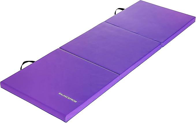 BalanceFrom 6x2 Feet 3-Panel Folding Gymnastics Mat – 2-Inch Thick Pad - Image 6