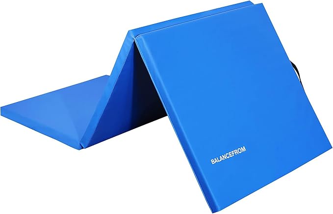 BalanceFrom 6x2 Feet 3-Panel Folding Gymnastics Mat – 1.5-Inch Thick Pad by BFFITNESS