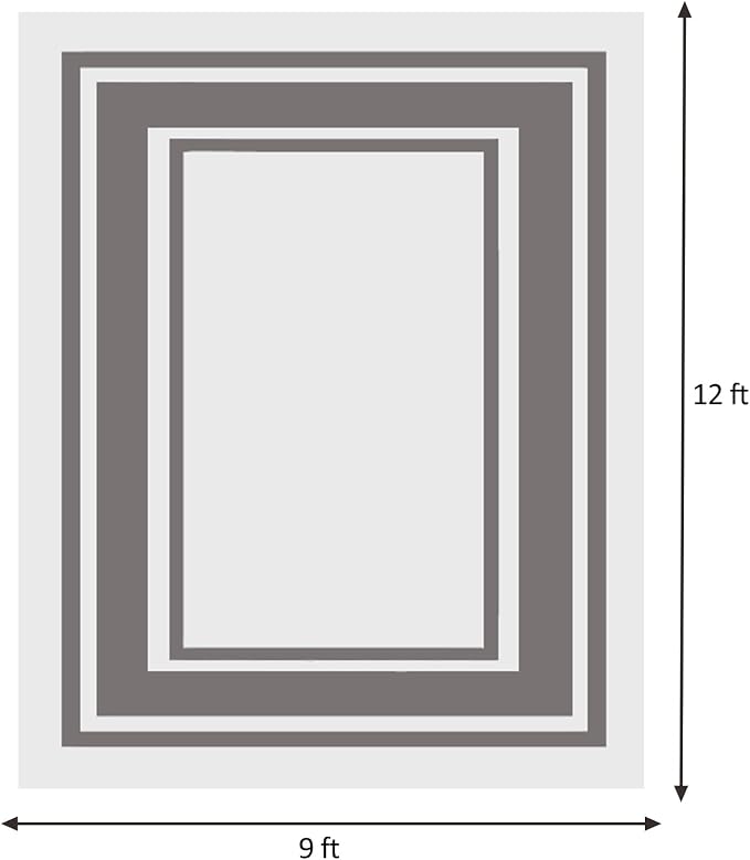 RURALITY Outdoor Rug 9x12 Feet Waterproof - Image 2