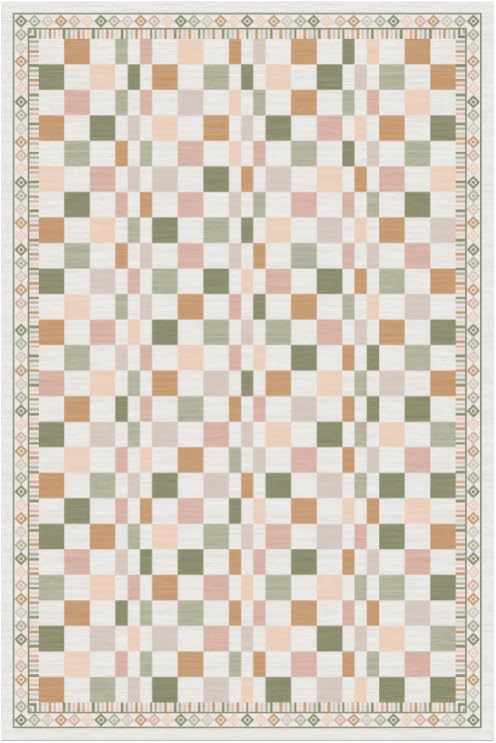 GarveeHome 6x9 Area Rug for Living Room Bedroom Modern Orange Yellow Colorful by GarveeHome