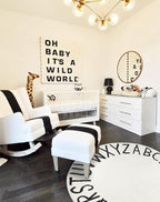 Topotdor Round Kids Play Rug Alphabet Nursery Area Rug Extra Large Soft - Image 7