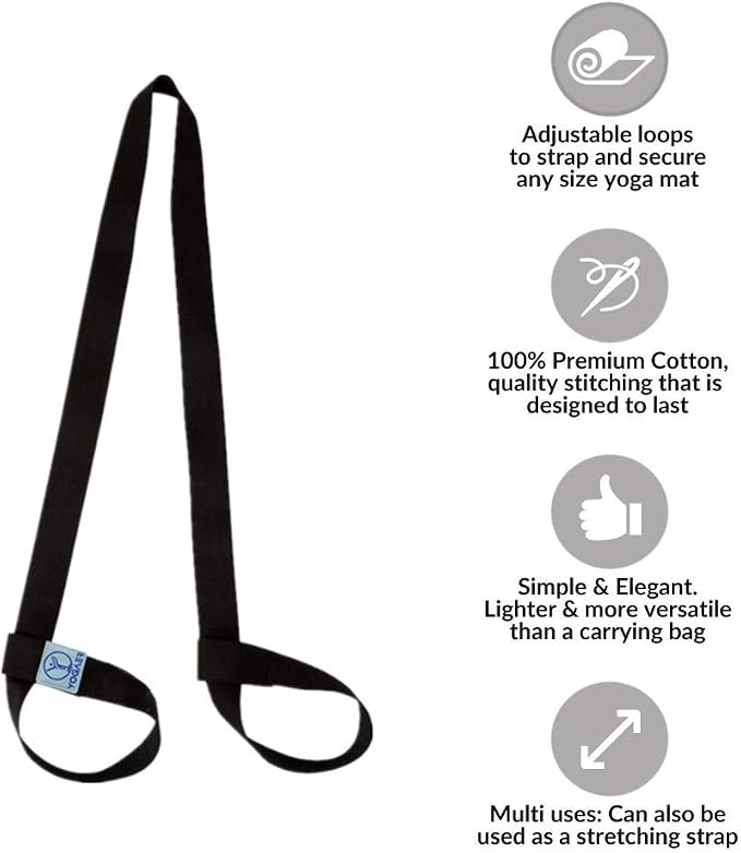 Yoga Mat Carrier Strap, Adjustable Thick Straps Sling - Image 2
