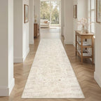 2'6''x8' Hallway Washable Runner Rug: Vintage Boho Neutral Kitchen Rug Soft - Image 8