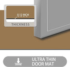 Ultra Thin Door Mat Indoor Entrance, 1/10 in Thin Door Mats - Image 2