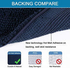 H.VERSAILTEX Bathroom Rugs Bath Rug Set 2 Piece Bathroom Contour Rug Toilet Mat - Image 4