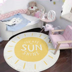 Poowe Sunshine Soft Plush Round Rug by Poowe
