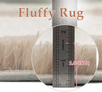 PureCozy Beige 9x12 Area Rugs for Living Room Soft Shag Checkered Large Rug - Image 6