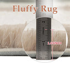 PureCozy Beige 5x8 Area Rugs for Living Room Soft Shag Checkered Large Rug - Image 6