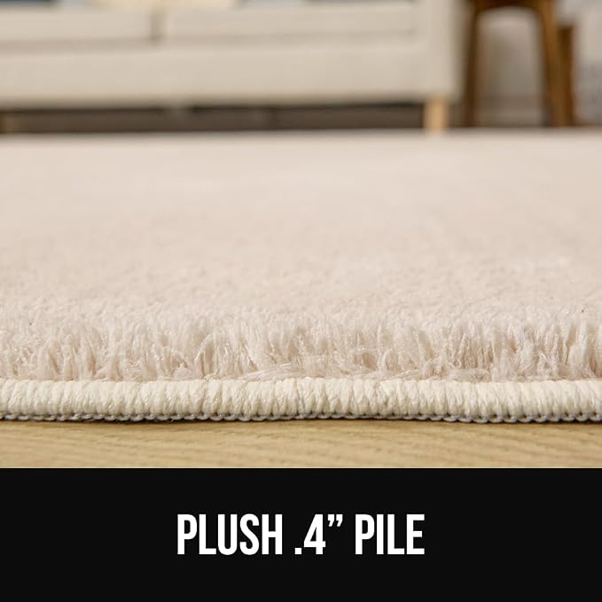 GORILLA GRIP Slip Resistant Soft Washable Stain Resistant Area Rug, Plush Thick - Image 8