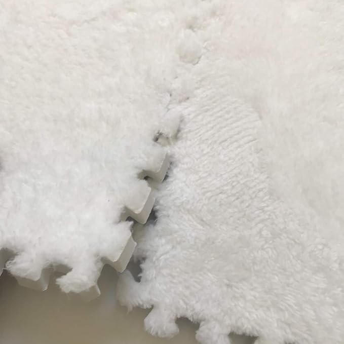 Smabee Interlocking Carpet Shaggy Soft EVA Foam Mats Fluffy Area Rugs - Image 6