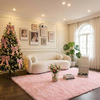 Mugorn Pink Fluffy Soft Rugs for Girls Bedroom, 5x7 Ft Large Shaggy Area Rugs - Image 8