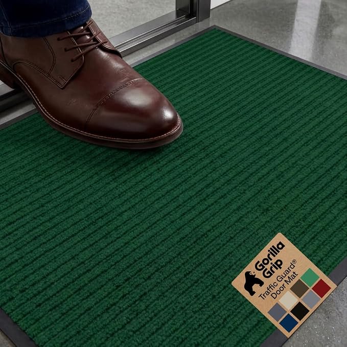 GORILLA GRIP Waterproof Traffic Guard Door Mat, Heavy Duty Entryway Mats by Unknown