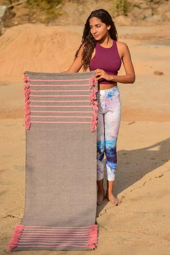 Jaipur art & Rugs Cotton Yoga Mat - Image 5