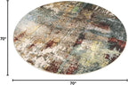 Lahome Modern Abstract Round Rug 6ft - Image 2