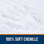 OLANLY Bathroom Rugs 30x20, Extra Soft Absorbent Chenille Bath Rugs, Rubber - Image 3
