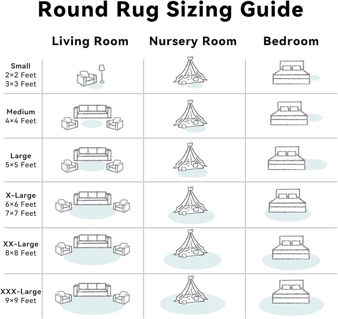OLANLY White Round Rugs for Bedroom - Image 9