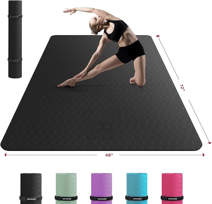 HAPBEAR Extra Large Yoga Mat by HAPBEARFitness