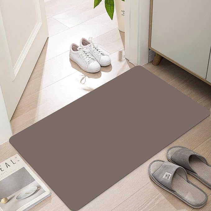 Ultra Thin Door Mat Indoor Entrance, 1/10 in Thin Door Mats by LYGLIGH