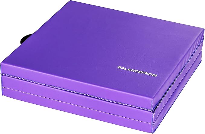 BalanceFrom 6x2 Feet 3-Panel Folding Gymnastics Mat – 2-Inch Thick Pad - Image 8
