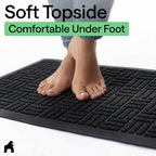 GORILLA GRIP 100% Waterproof All-Season WeatherMAX Doormat, US Designed Natural - Image 8