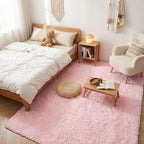Mugorn Pink Fluffy Soft Rugs for Girls Bedroom, 5x7 Ft Large Shaggy Area Rugs - Image 6