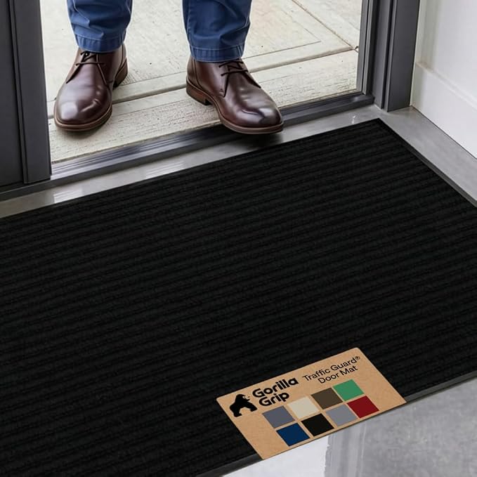 GORILLA GRIP Waterproof Traffic Guard Door Mat, Heavy Duty Entryway Mats by Unknown
