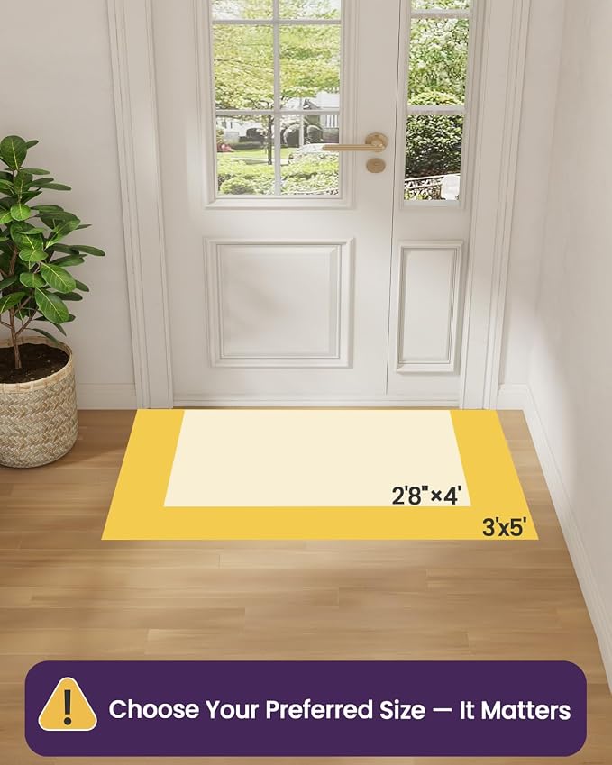 DEXI Ultra Thin Entryway Indoor Door Mat 36x56, Non Slip Rubber Backing Inside - Image 2
