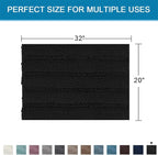 H.VERSAILTEX Bath Rugs for Bathroom Non Slip Bath Mats Extra Thick Chenille - Image 2