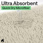 GORILLA GRIP Bath Rug Mat 60x24, Thick Absorbent Chenille, Quick Dry Microfiber - Image 5