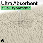 GORILLA GRIP Bath Rug Mat 44x26, Thick Absorbent Chenille, Quick Dry Microfiber - Image 5