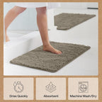 GORILLA GRIP Bath Rug Mat 44x26, Thick Soft Absorbent Chenille, Quick Dry - Image 7