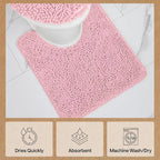 GORILLA GRIP Plush Absorbent Shaggy Chenille Bath Rug Mat - Image 7