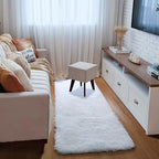 ONASAR White Runner Rugs for Bedroom Living Room, Luxury Bedside Fluffy Area - Image 5