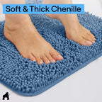GORILLA GRIP Bath Rug Mat 48x17, Thick Soft Absorbent Chenille, Quick Dry - Image 4