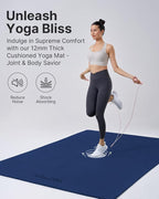 YOTTOY Large Yoga Mat, Extra Wide TPE Exercise Mat, Non-Slip Workout Mat - Image 7