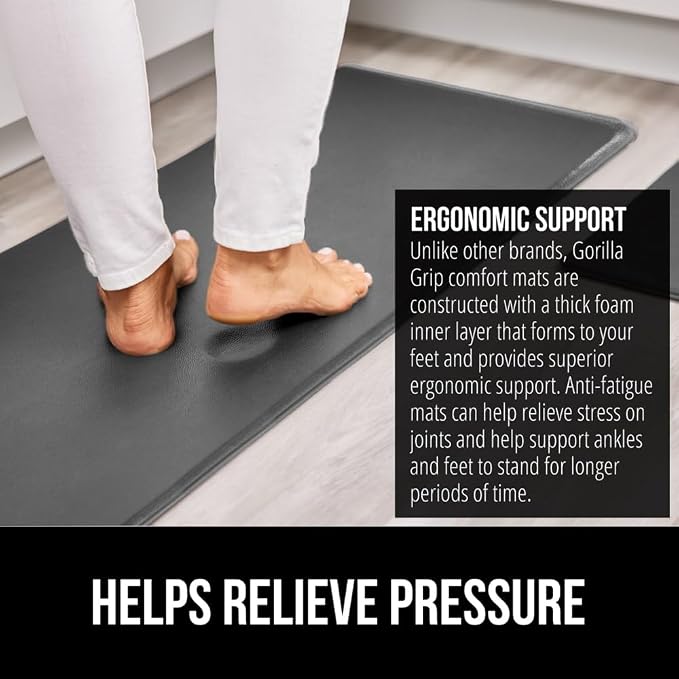 GORILLA GRIP Comfortable Cushioned Kitchen Mats - Image 3