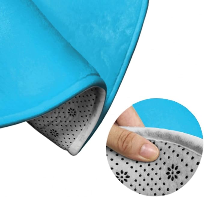 Machine Washable Modern Round Area Rug, Room Sofa Yoga Soft Round Carpet - Image 6
