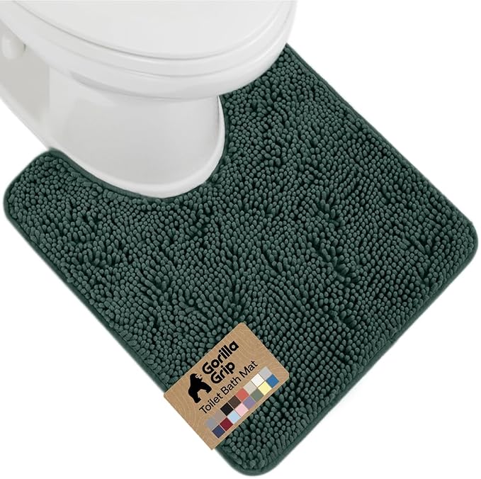 GORILLA GRIP Plush Absorbent Shaggy Chenille Bath Rug Mat by Unknown