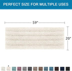 H.VERSAILTEX Bathroom Rugs Bath Mat Runner Rug Non Slip Kitchen Rug Extra Long - Image 2