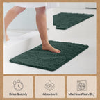 GORILLA GRIP Bath Rug Mat 36x24, Thick Soft Absorbent Chenille, Quick Dry - Image 7