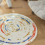 Poowe Round Boho Area Rug Nonslip Floor Carpet - Image 8