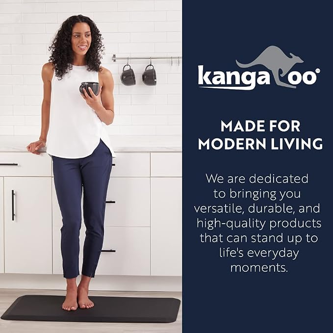KANGAROO Anti Fatigue Mats for Kitchen Floor, Back Pressure, 3/4 Inch Thick - Image 9