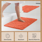 GORILLA GRIP Bath Rug Mat 60x24, Thick Soft Absorbent Chenille, Quick Dry - Image 7